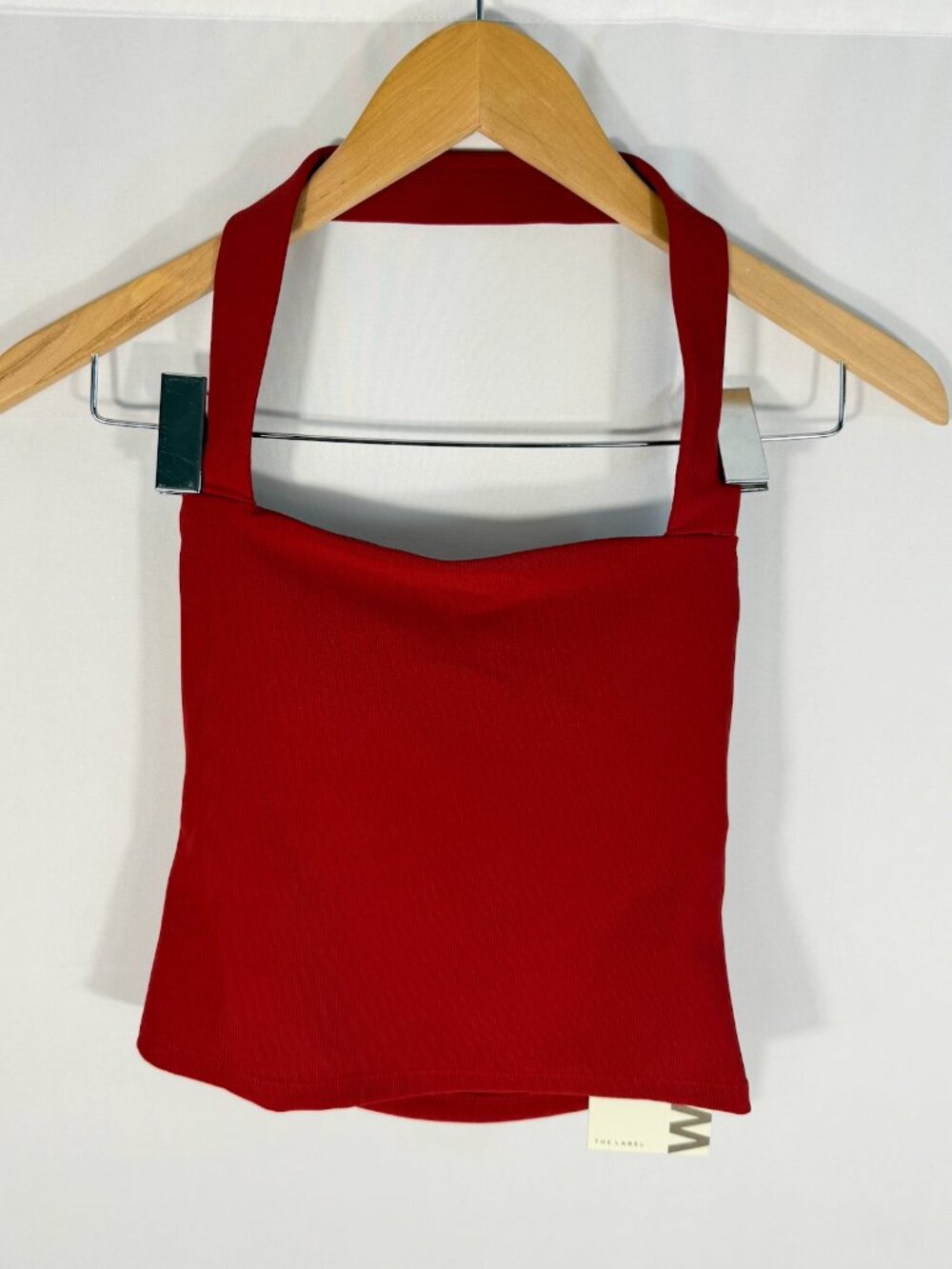 Wilo The Label Longline Halter Shorts Set in Red XS NWT 2 Piece Workout - Picture 2 of 7